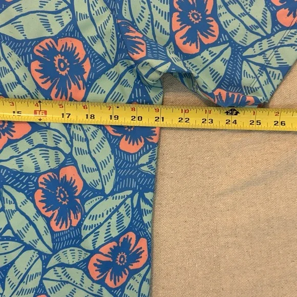 Bad Birdie Polo Shirt Mens Large Blue Floral Multicolors Golf All Over Print AOP - Picture 10 of 11